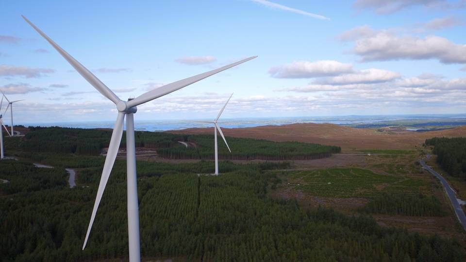 Galway Wind Farm er ikke med i porteføljen, men den er dog i Irland. | Foto: Coillte
