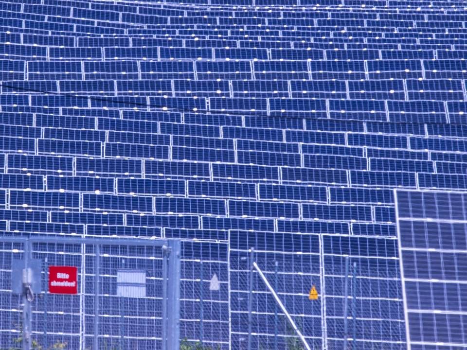Solarpanele stehen im Photovoltaik-Park des Unternehmens Enerparc, einem Stromlieferanten der Deutschen Bahn | Foto: picture alliance/dpa/dpa-Zentralbild | Jens Büttner