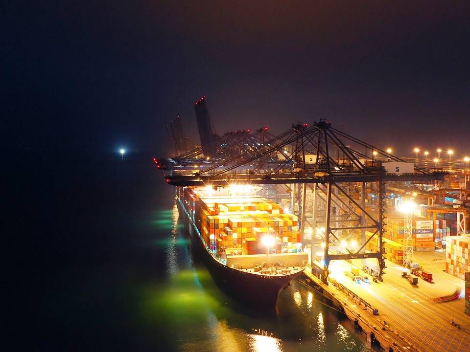Nedlukningen af den store kinesiske containerhavn i Yantian har fået priserne til at galloppere afsted | Foto: Uncredited/AP/Ritzau Scanpix