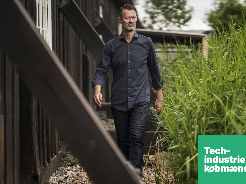 Tommy Andersen er medstifter af Byfounders. I dag er managing partner i venturefonden. | Foto: Stine Bidstrup/ERH (illustration/logo: Jan Bjarke Mindegaard)