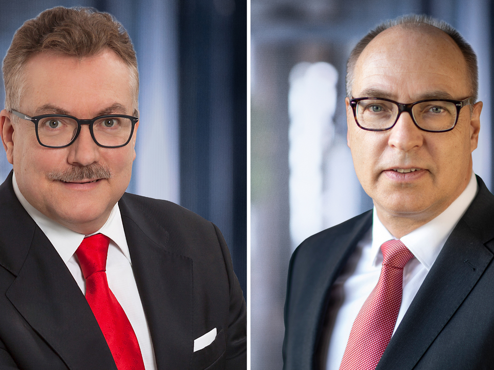 Andreas Fohrmann (l.) und Thomas Piehl, Vorstandsvorsitzende der SpK Holstein und Südholstein | Foto: Sparkasse Holstein / Sparkasse Südholstein
