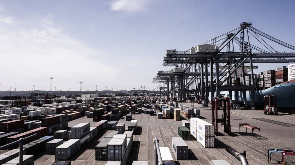 Containerhavnen i Aarhus. | Foto: Thomas Emil Sørensen/ERH