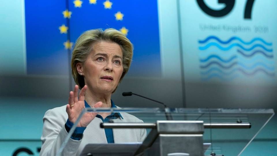 EU Commission President Ursula von der Leyen will visit Ørsted's coming PtX/CCS plant later today. | Photo: Francisco Seco/AFP / POOL