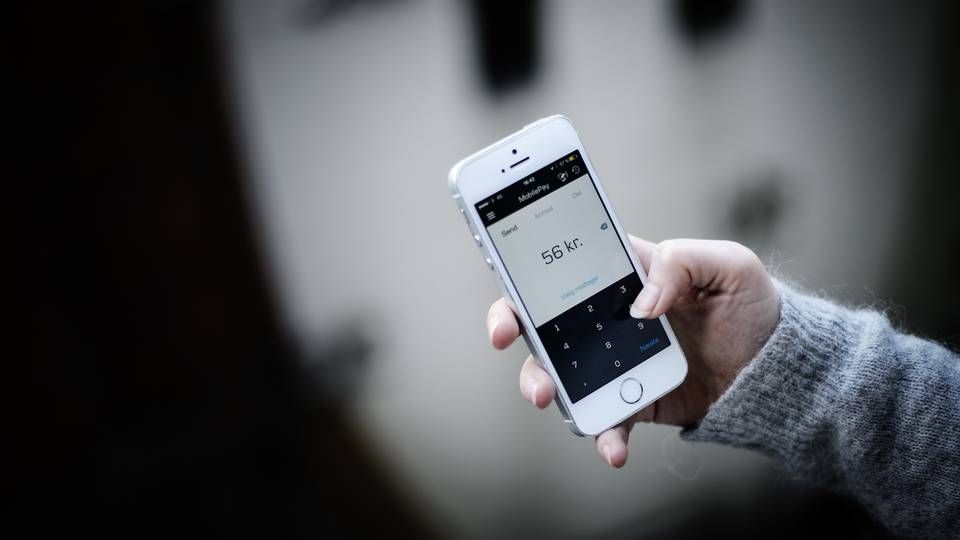 MobilePay er en app som brukes til å håndtere pengeoverførsler via smarttelefonen eller andre enheter. | Foto: Philip Davali/EB