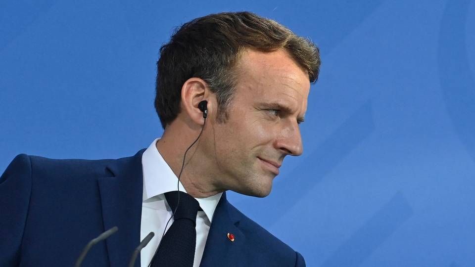 Den franske præsident, Emmanuel Macron | Foto: JOHN MACDOUGALL/AFP / AFP