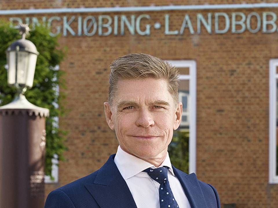 John Fisker er adm. direktør i Ringkjøbing Landbobank. | Foto: Ringkøbing Landbobank/PR