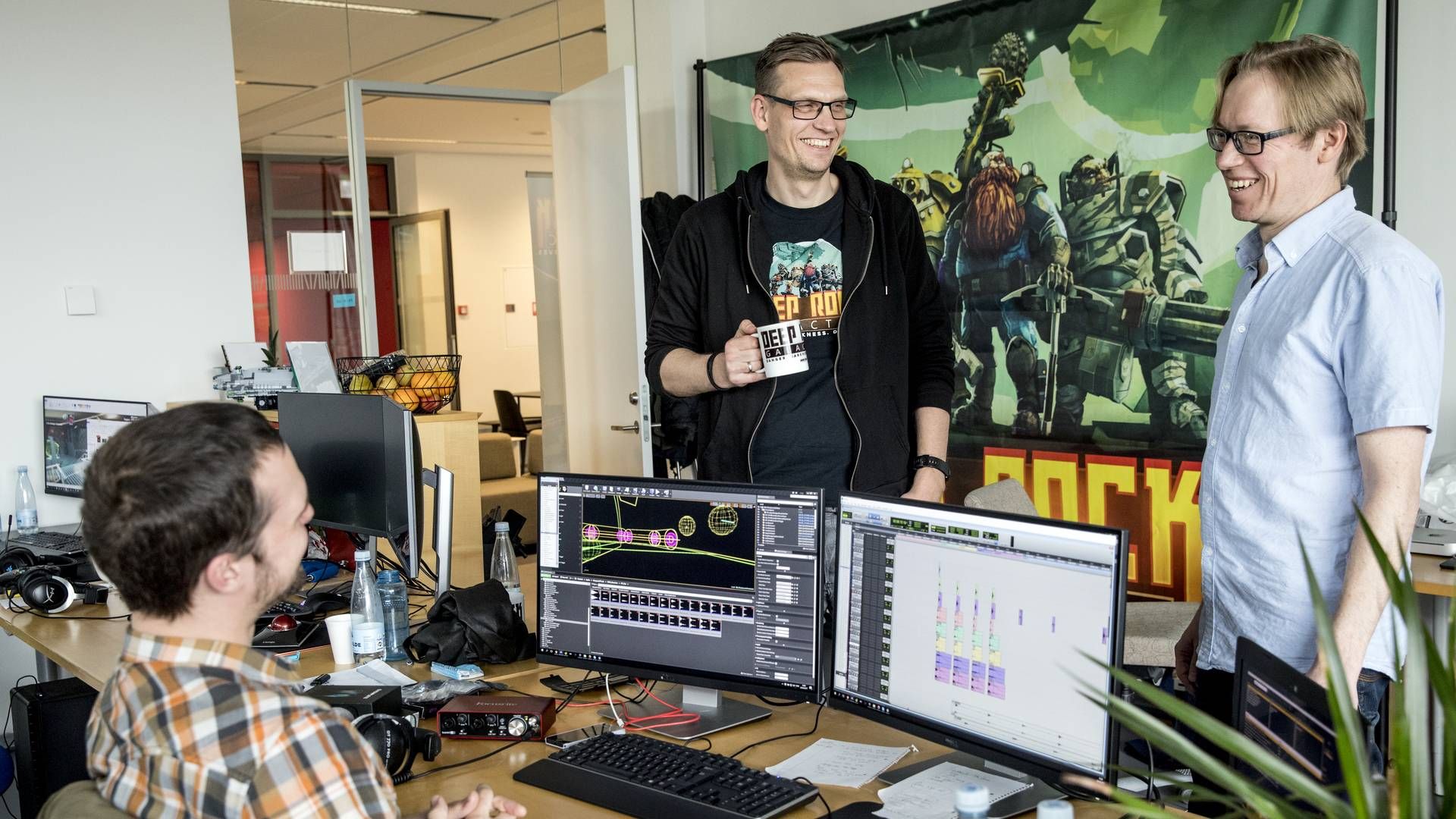 Ligesom mange andre danske spilfirmaer blev Ghost Ship Games født gennem en investering fra det nu lukkede Capnova. Der er stadig ikke kommet et godt alternativ, tre år efter lukningen, lyder vurderingen fra direktør Søren Lundgaard (th.). | Foto: Stine Bidstrup / Ritzau Scanpix