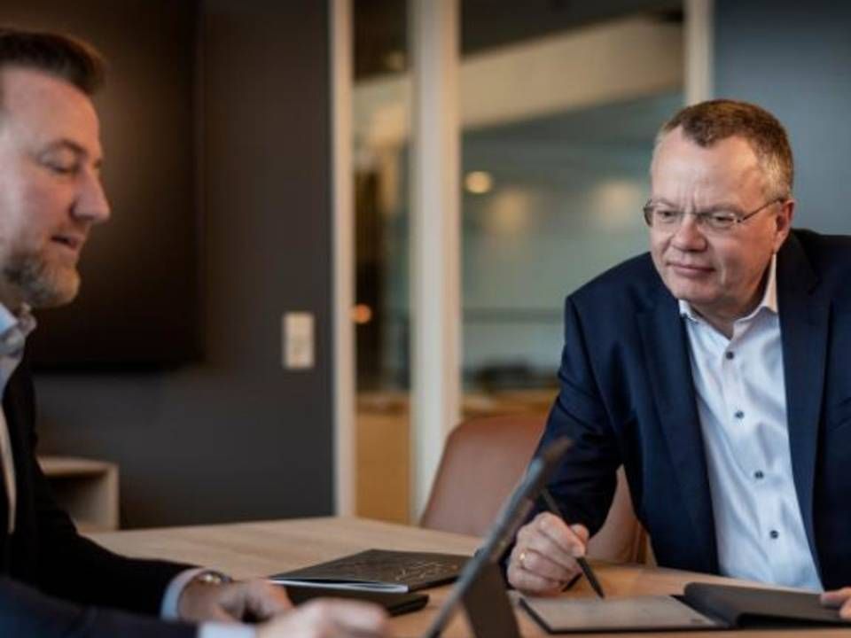 Lars Larsen Group's chair of the board, Jacob Brunsborg (left), and CEO, Jesper Lund | Photo: Lars Larsen Group/PR