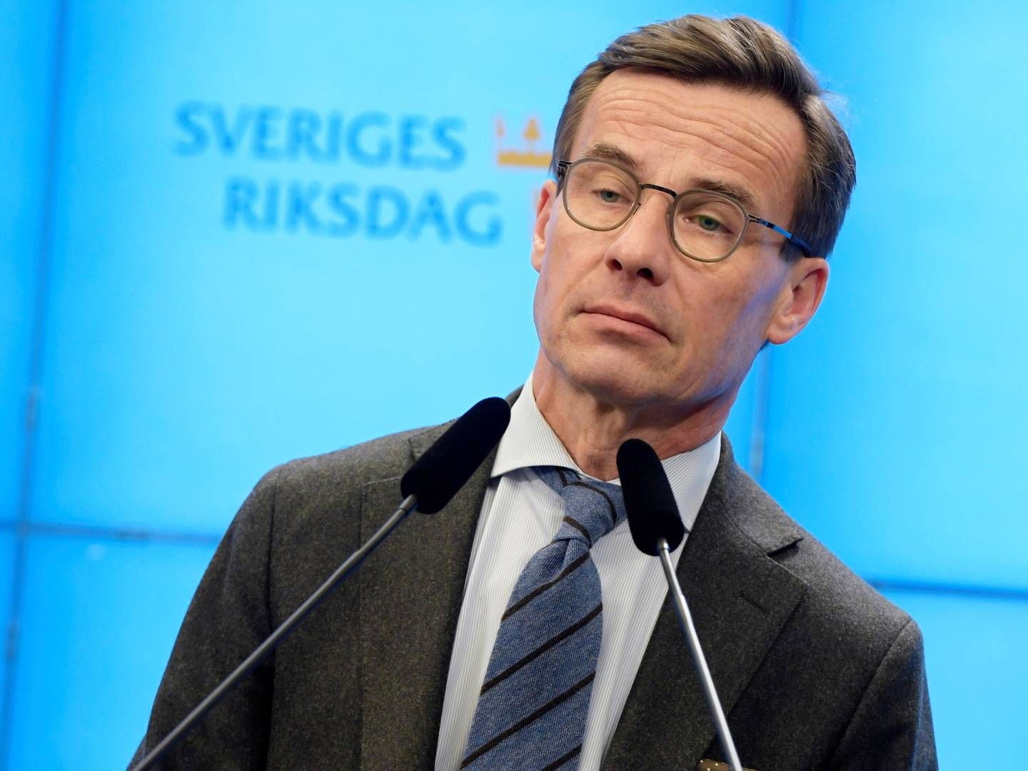 Den politiske leder for det svenske parti Moderaterna, Ulf Kristersson, | Foto: TT NEWS AGENCY/REUTERS / X02350