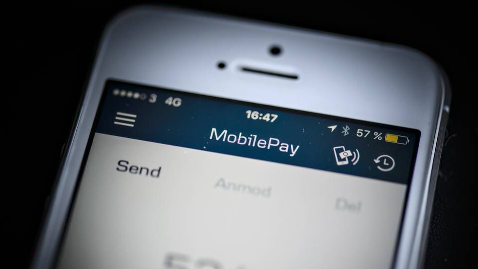 Danske Banks MobilePay app. | Foto: Philip Davali/EB