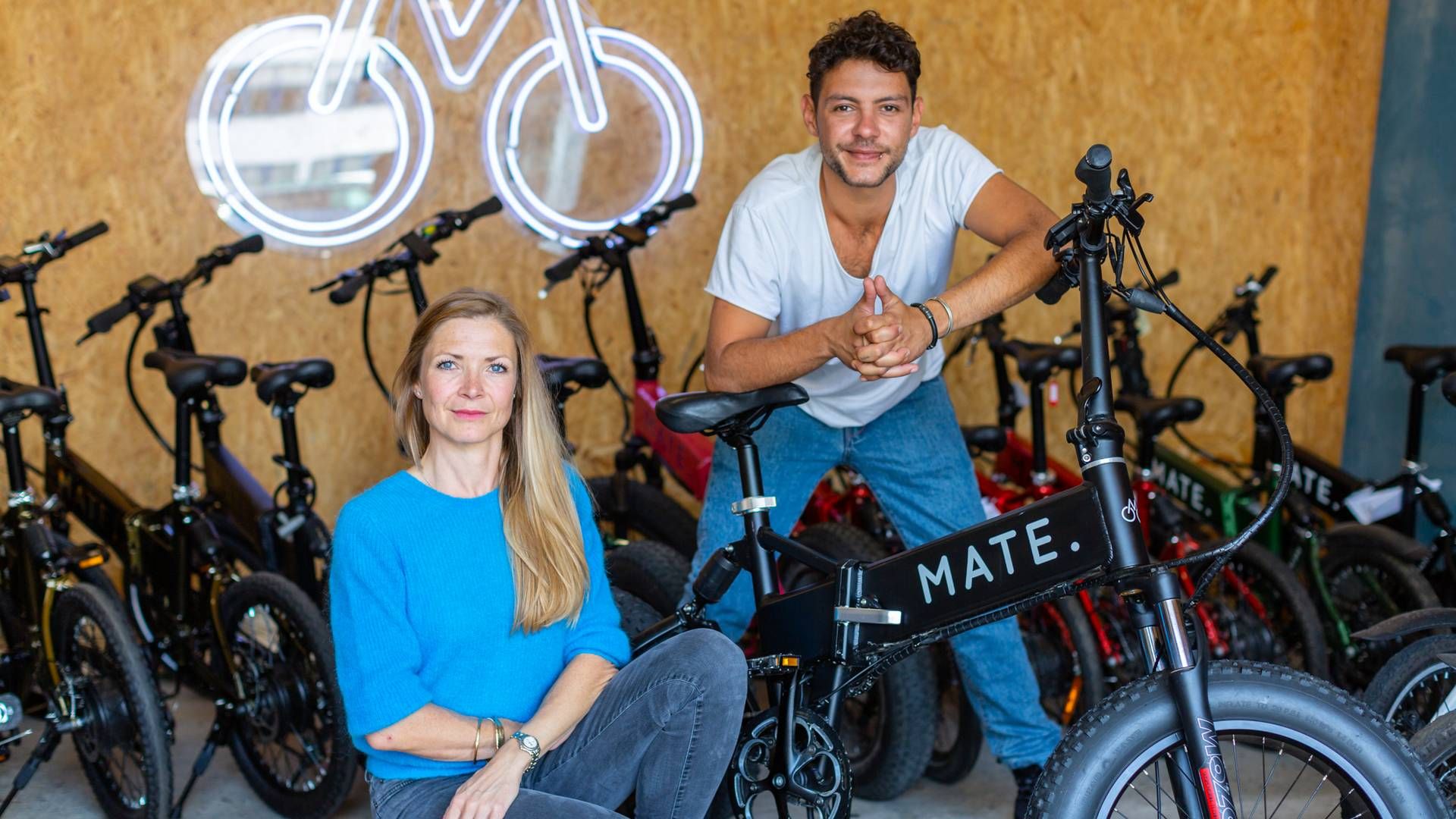 Søskendeparret Julie Kronstrøm Carton og Christian Adel Michael står bag Mate Bike. | Foto: PRMateBike
