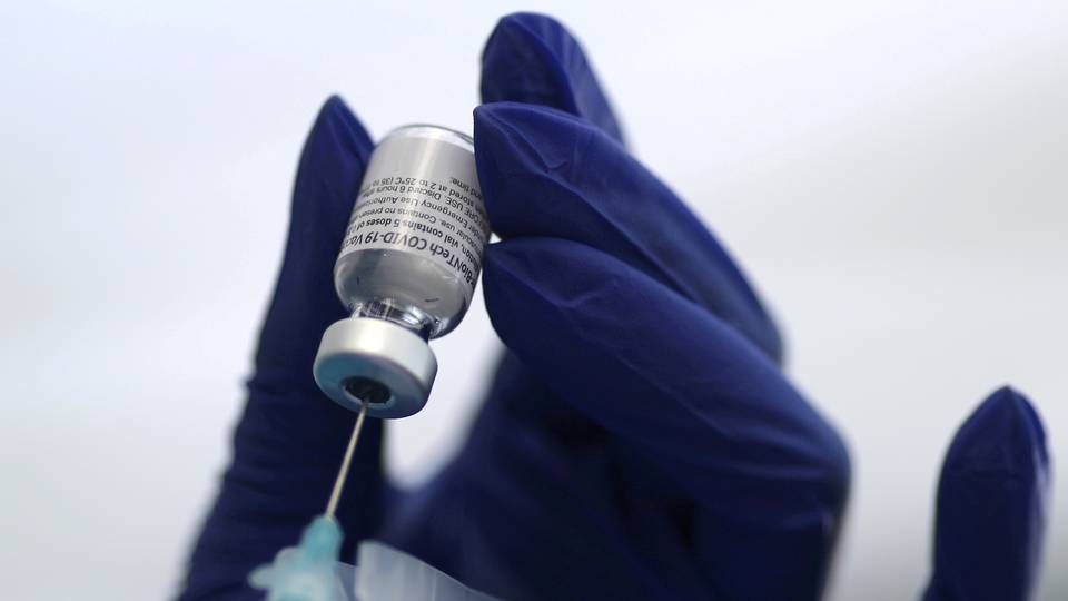 Vaccinen fra Biontech/Pfizer. | Foto: LUCY NICHOLSON/REUTERS / X90050