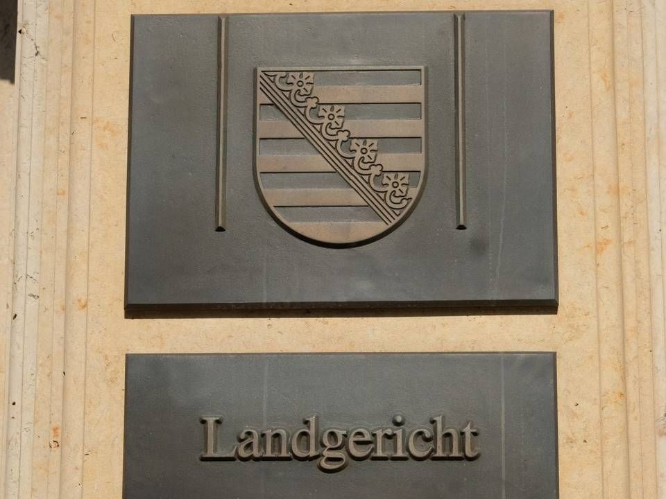 Der Eingang zum Landgericht in Leipzig. | Foto: picture alliance/dpa/Sebastian Willnow