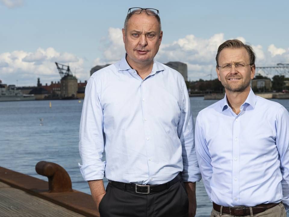 Morten Ebbesen, der her ses til venstre, blev milliardær, da han i fjor solgte majoriteten af Siteimprove til kapitalfonden Nordic Capital. | Foto: Gregers Tycho/ERH