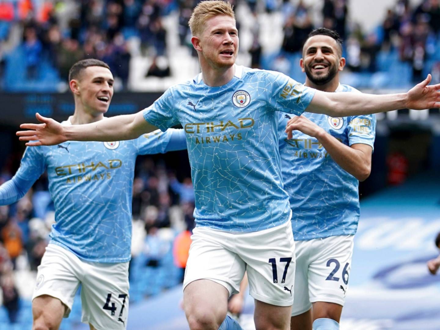 Seneste sæsons Premier League-vinder, Manchester City | Foto: Nent Group
