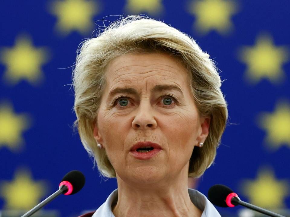 Kommissionsformand Ursula von der Leyen fremlagde onsdag sin hidtil største lovpakke på klimaområdet, Fit for 55. | Foto: Reuters / Christian Hartmann