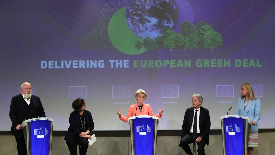 EU-Kommissionens klimapakke "Fit for 55", blev præsenteret i Bruxelles onsdag eftermiddag. | Foto: Yves Herman/REUTERS / X00380