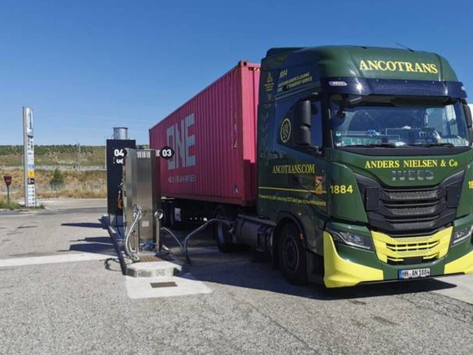 Ancotrans har kastet sig ud i at investere i LNG-lastbiler i Tyskland, hvor der ifølge driftsdirektør Mogens Røigaard er mere økonomisk ræson i at køre med den type lastbiler end i Danmark. | Foto: PR/Ancotrans