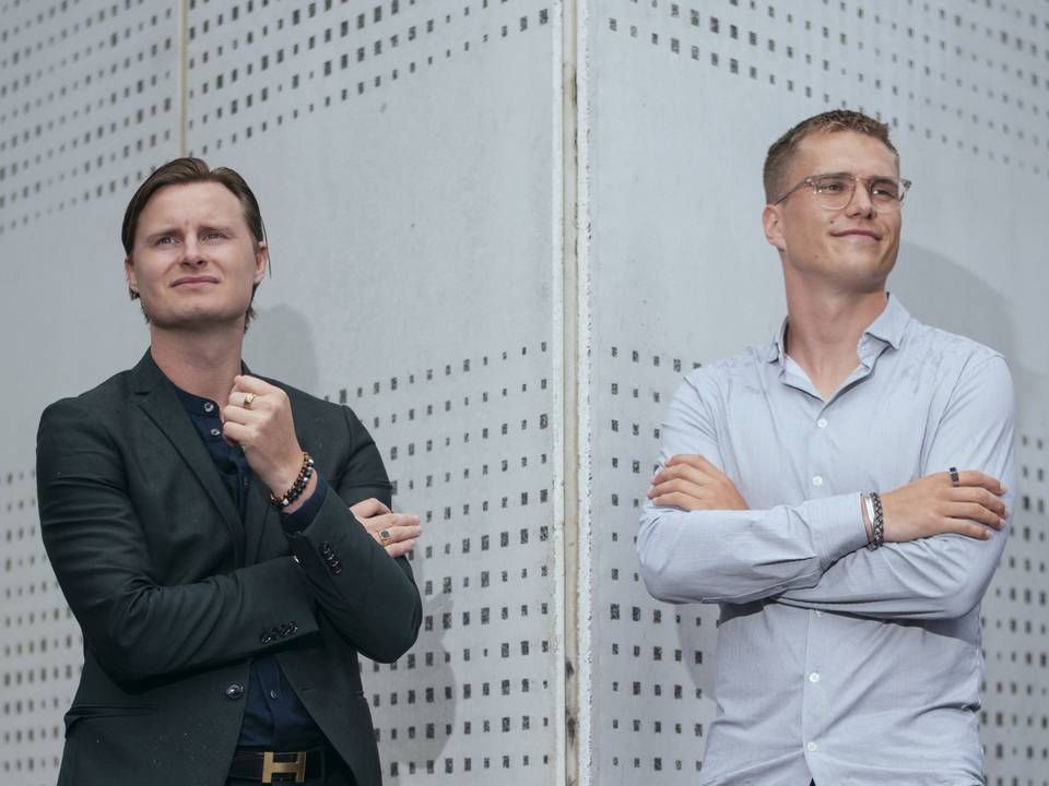 Martin Navne (tv.), adm. direktør i Custimy, og Kristoffer Degn, kommerciel direktør i Custimy. | Foto: Søren Vendelbo/JPA