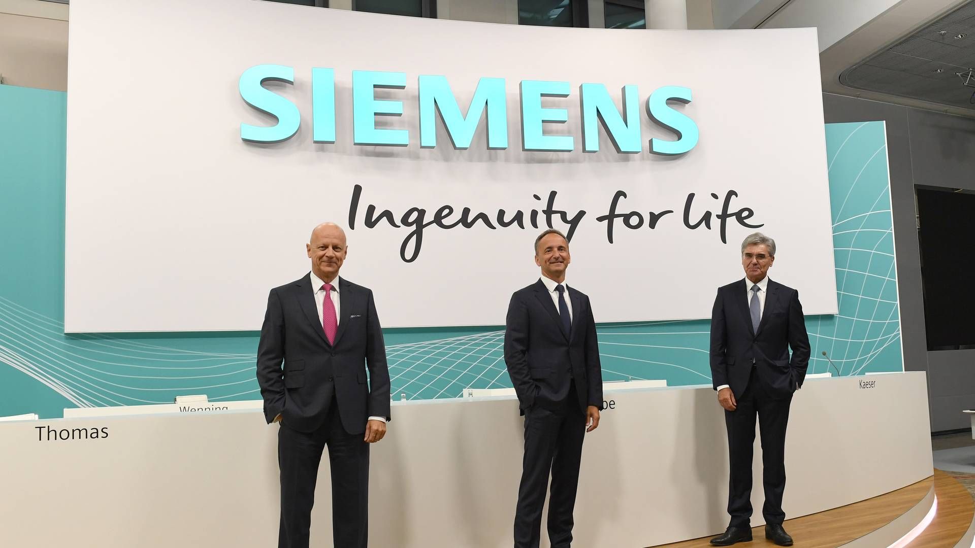 Ledelsen i Siemens. | Foto: Siemens AG/press.siemens.com