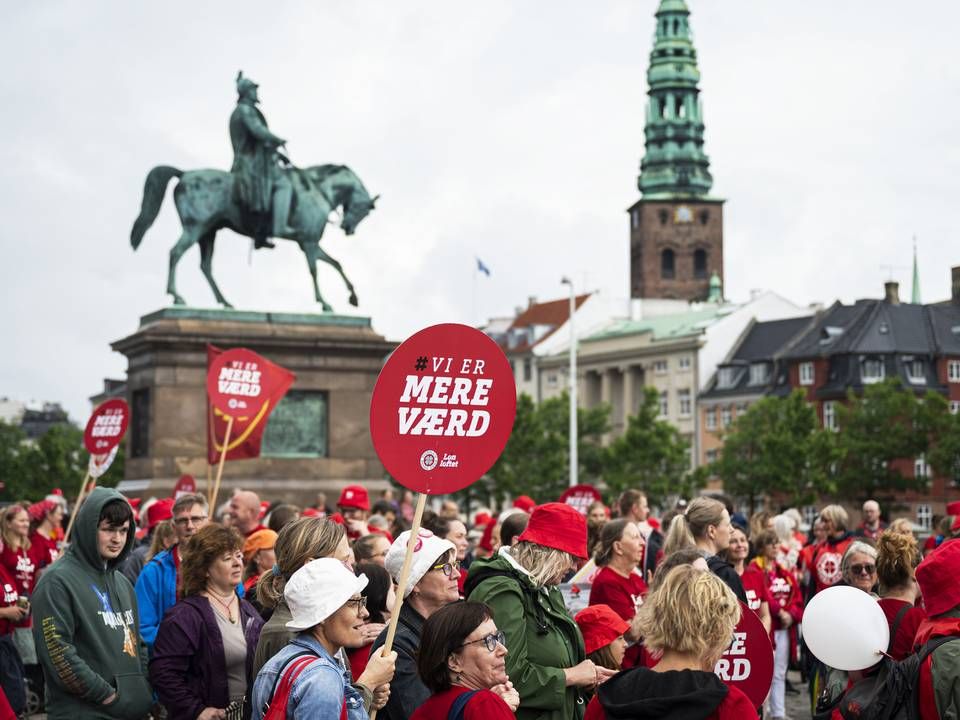 Dansk Sygeplejeråd strammer strejkeskruen yderligere. | Foto: Ida Guldbæk Arentsen