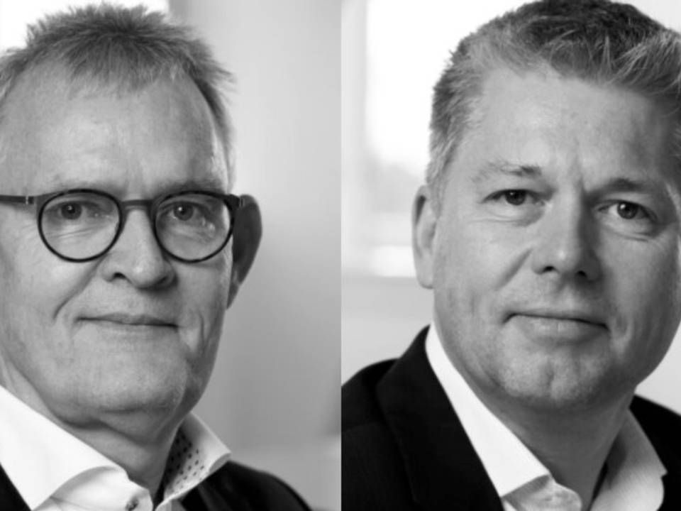 Adm. direktør Morten Windfeldt og investeringsdirektør Lars Tønnesen er begge partnere i Alternative Equity Partners, der har aktiver for 5,5 mia. kr. under forvaltning, herunder 2,6 mia. kr. i ejendomsrelaterede investeringer. | Foto: PR / Jakob Mydtskov