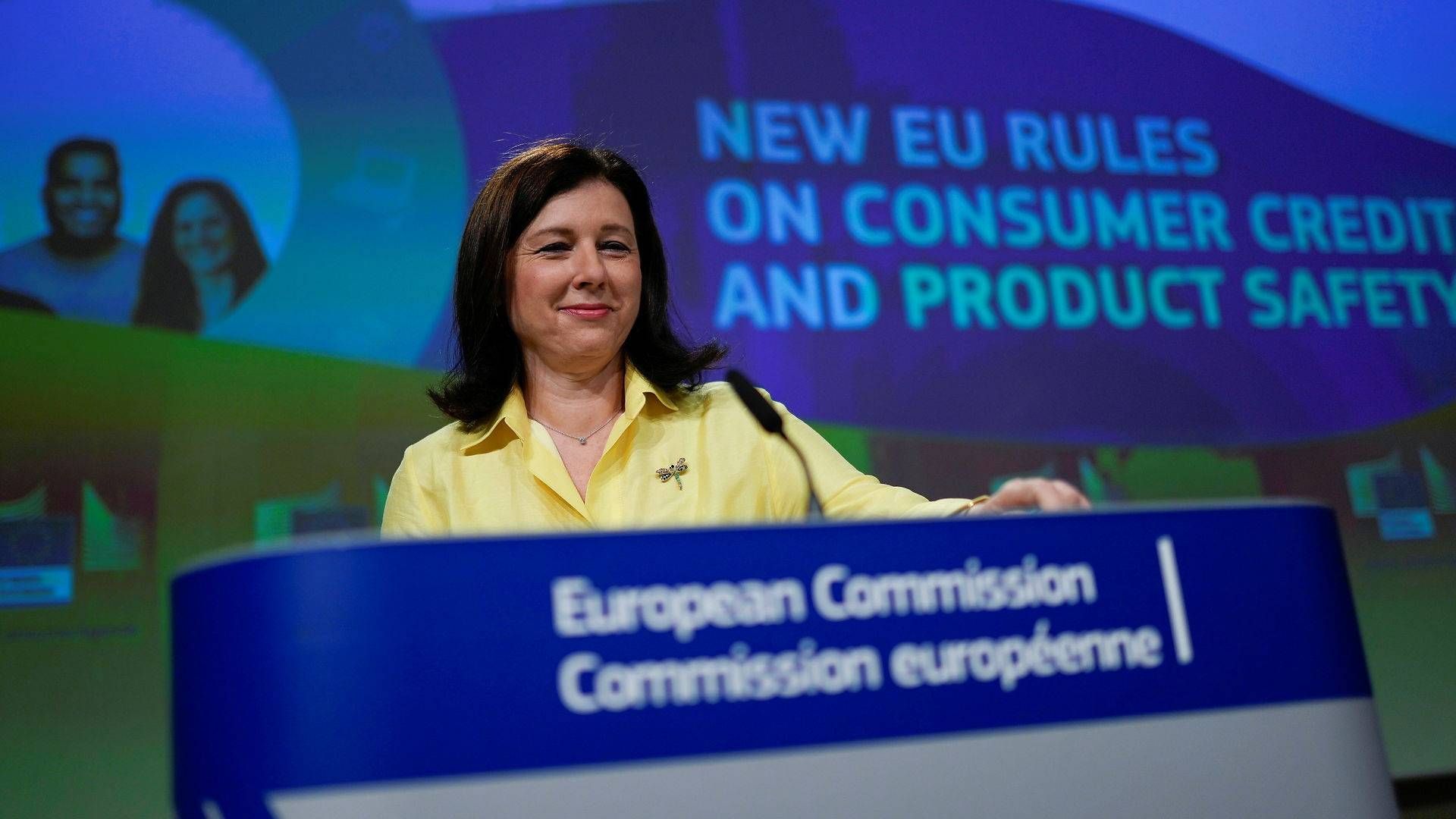 Næstformand i EU-Kommissionen Vera Jourová. | Foto: Pool/Reuters/Ritzau Scanpix