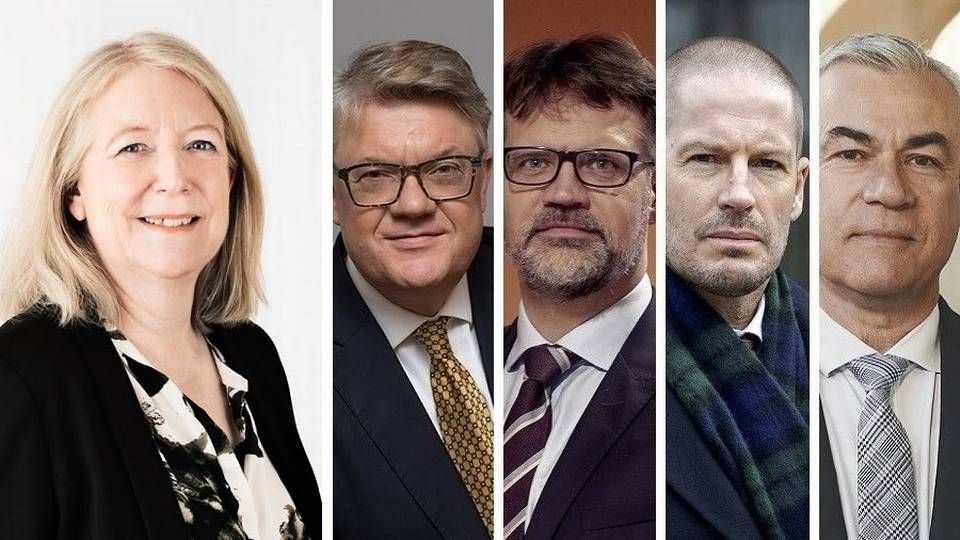 Folketinget har peget på Anne Birgitte Gammeljord (tv) og Jon Lauritzen som anklagere i den kommende rigsretssag. De skal op imod Nicolai Mallet, René Offersen og Jonas Christoffersen, der udgør holdet af forsvarere for Inger Støjberg. | Foto: Miriam Dalsgaard/Jens Dresling/Ritzau Scanpix/PR