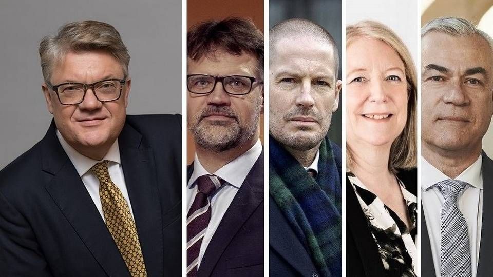 René Offersen (tv.) skal sammen med Nicolai Mallet og Jonas Christoffersen forsvare Inger Støjberg i den kun sjette rigsretssag i danmarkshistorien. De skal op imod Jon Lauritzen og Anne Birgitte Gammeljord, som Folketinget har udpeget som anklagere i den spektakulære sag. | Foto: Miriam Dalsgaard/Jens Dresling/Ritzau Scanpix/PR