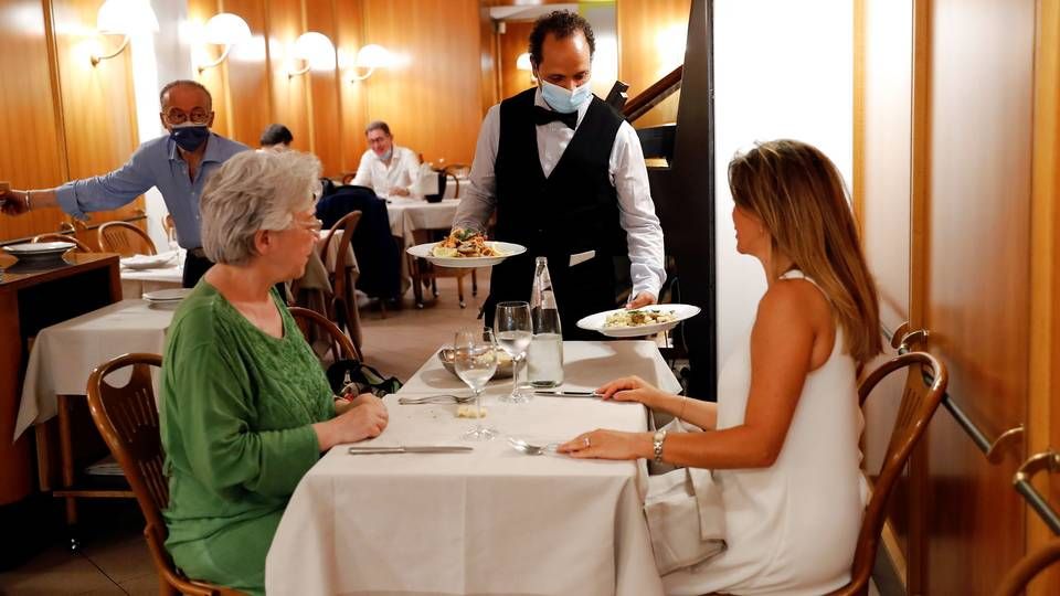 Fra 6. august strammes reglerne for at gå på restaurant i Italien. | Foto: Remo Casilli/Reuters/Ritzau Scanpix