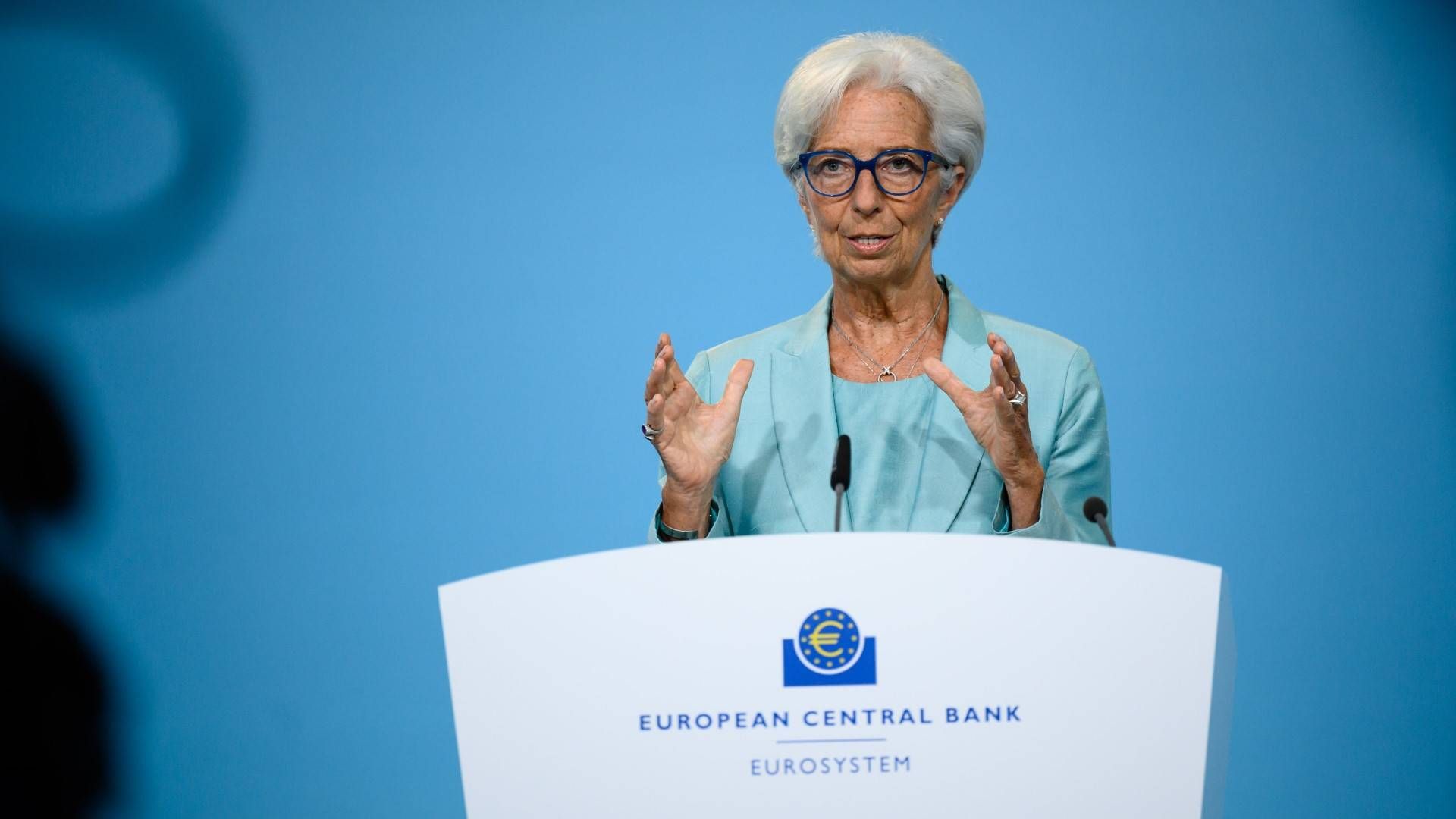 EZB-Präsidentin Christine Lagarde auf der Pressekonferenz am Donnerstag. | Foto: Sanziana Perju / ECB