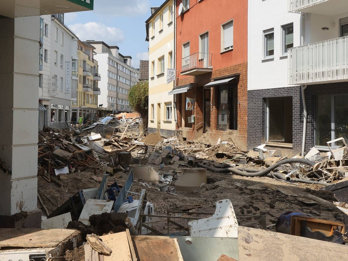 Folgen der Flutkatastrophe in Bad Neuenahr. | Foto: picture alliance / Eibner-Pressefoto | Joerg Niebergall/Eibner-Pressefo