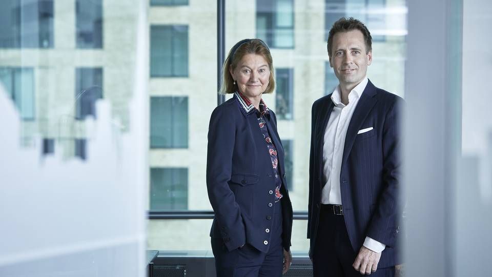 Ny forkvinde for Obton Groups bestyrelse, Gunn Wærsted (tv.), sammen med koncernens adm. direktør, Anders Marcus | Foto: Obton Group / PR
