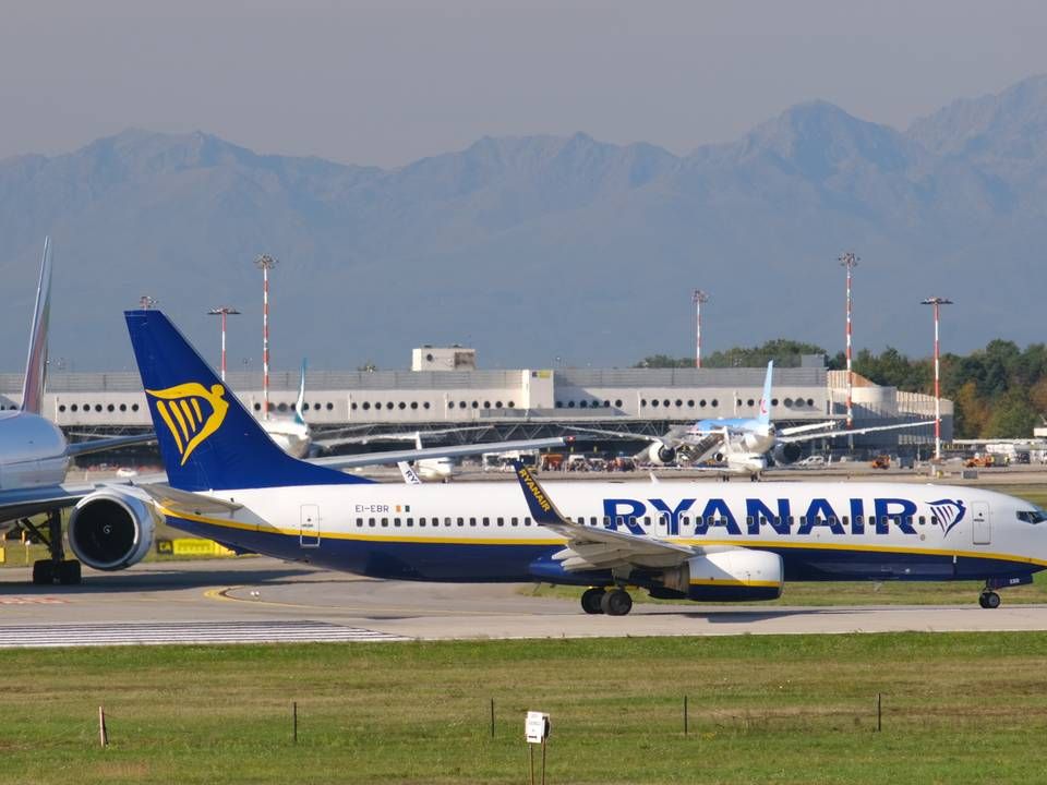 Ryanair i Malpensa Lufthavn i Milano. | Foto: PR/Ryanair/shutterstock