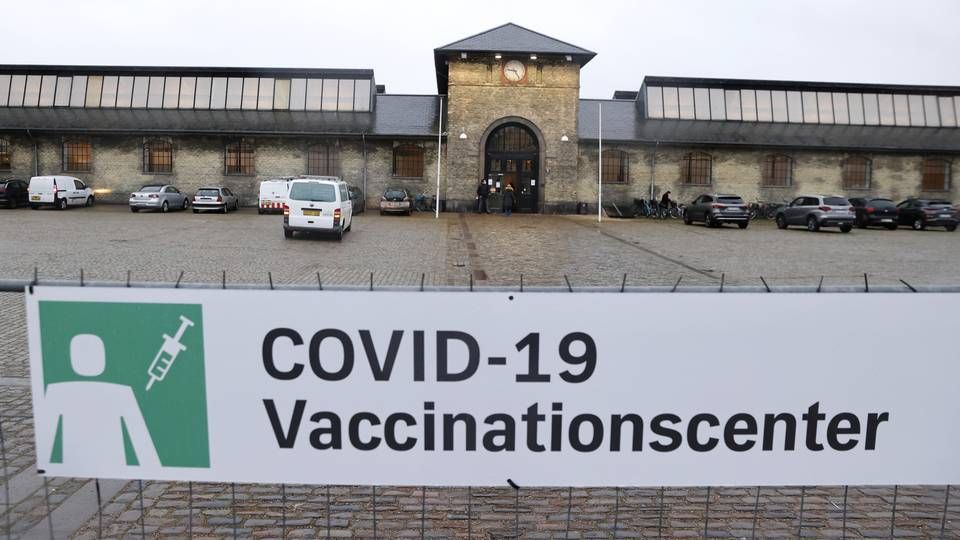 Vaccinationscenter i Øksnehallen på Vesterbro i København. | Foto: Jens Dresling