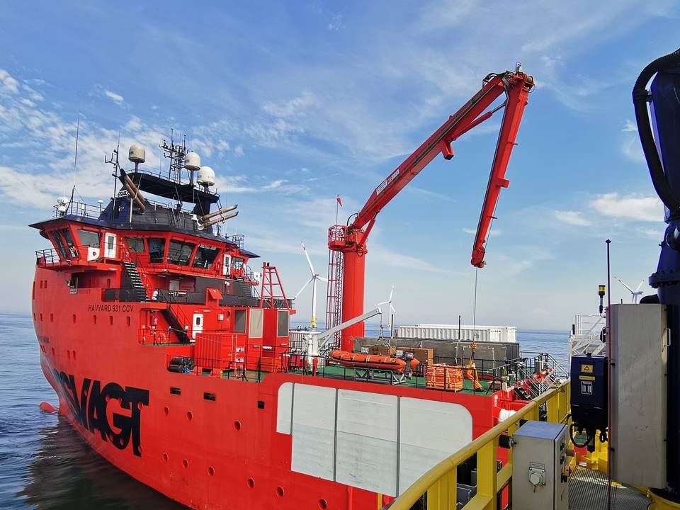 Esvagt Dana is normally a service vessel operating in the offshore wind industry, now chartered by TotalEnergies for its North Sea projects. | Photo: Esvagt