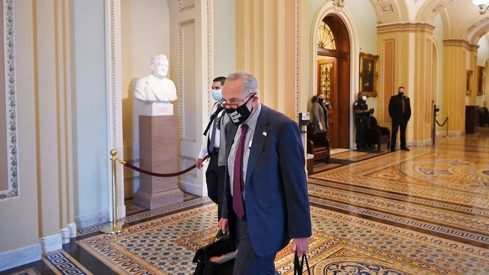 Den demokratiske flertalsleder, senator Chuck Schumer. | Foto: Mandel Ngan/AFP/Ritzau Scanpix