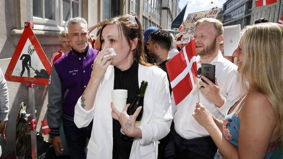 Østre Landsret afviste i juni udskældt coronaparagraf og nedsatte straffen til Nanna Skov Høpfner, der i byretten fik to års fængsel for sin rolle ved demonstration. Hun endte med at få 60 dages fængsel. | Foto: Jens Dresling