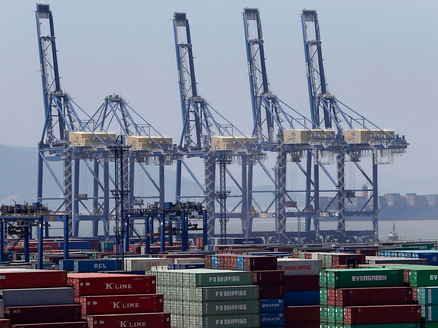 Containerhavnen Ningbo i Kina. | Foto: William Hong/Reuters/Ritzau Scanpix