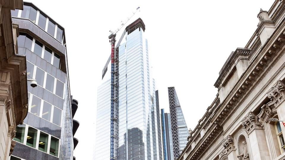 Skadden flytter næste år ind i skyskraberen 22 Bishopsgate i London, som her ses under konstruktionen i 2019. | Foto: Waltraud Grubitzsch/AP/Ritzau Scanpix