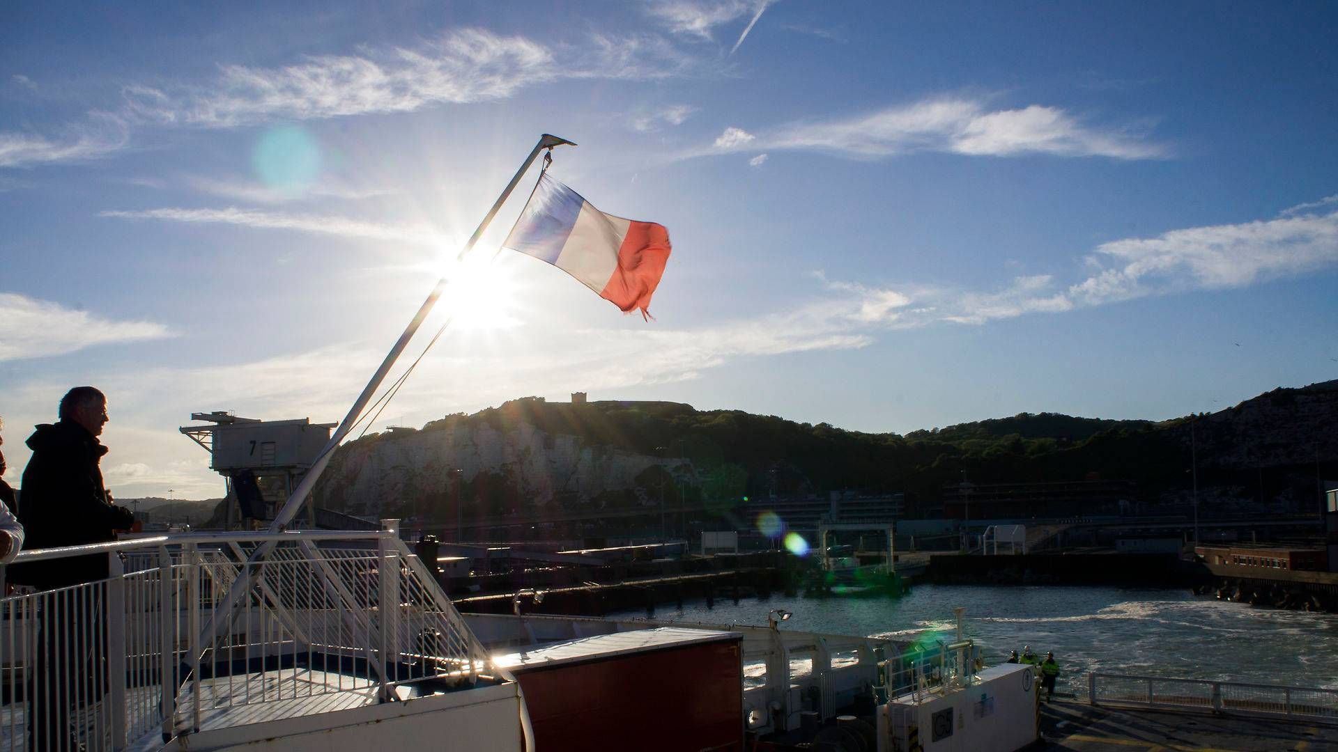 Port Dover and a DFDS ferry. Photo: Sojka Libor/AP/Ritzau Scanpix