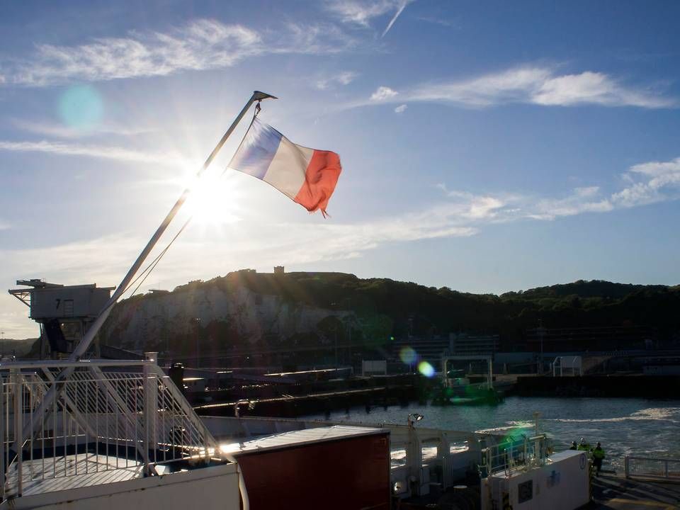 Port Dover and a DFDS ferry. Photo: Sojka Libor/AP/Ritzau Scanpix
