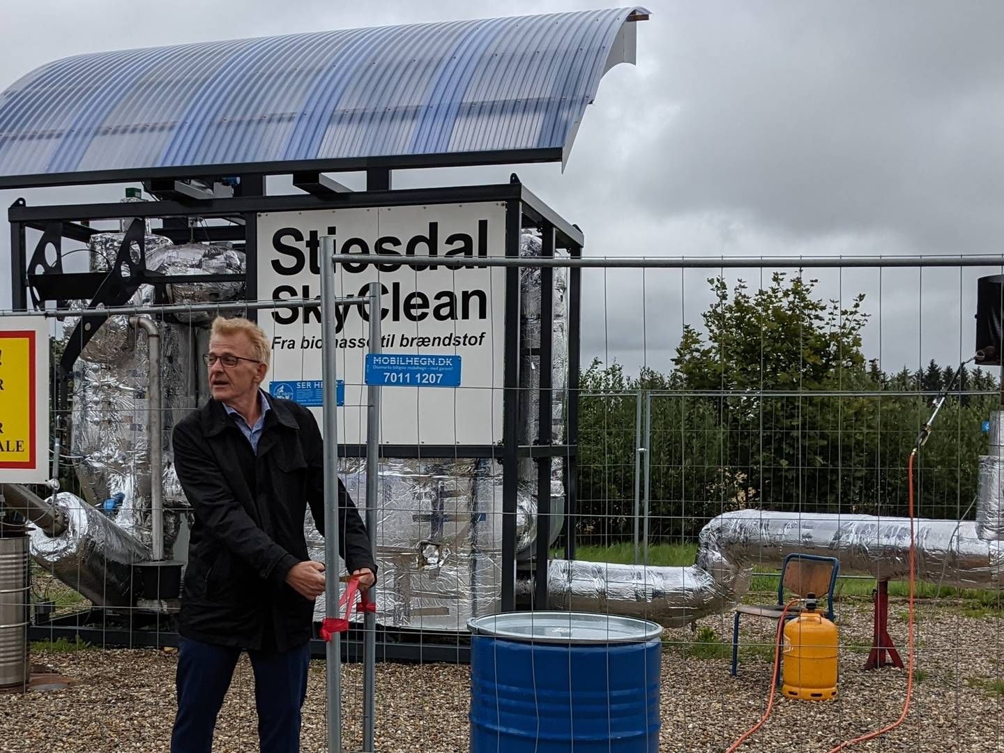 Peter Sørensen (S), borgmester i Horsens Kommune, indvier Stiesdals nye testanlæg. | Foto: Stiesdal PR