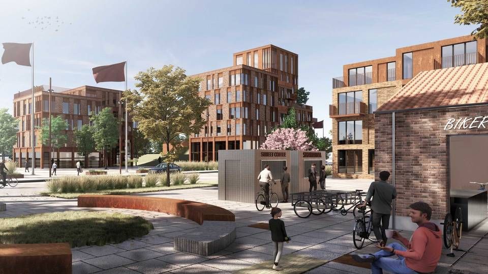 Et nyt bykvarter forventes at skyde op i de kommende år i Aalborg. | Foto: PR/Kjær og Richter