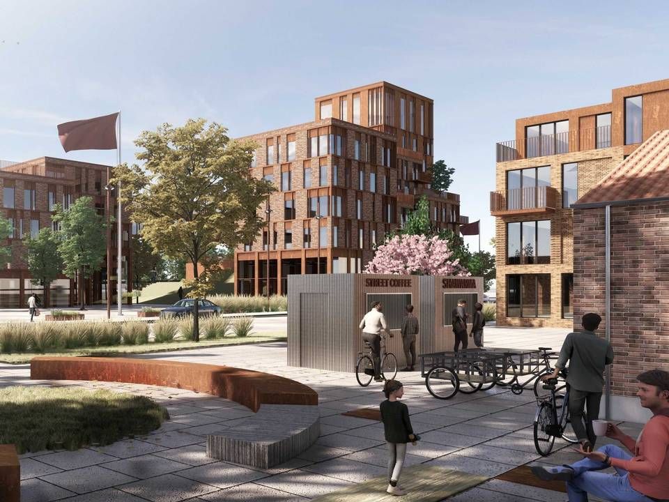 Et nyt bykvarter forventes at skyde op i de kommende år i Aalborg. | Foto: PR/Kjær og Richter