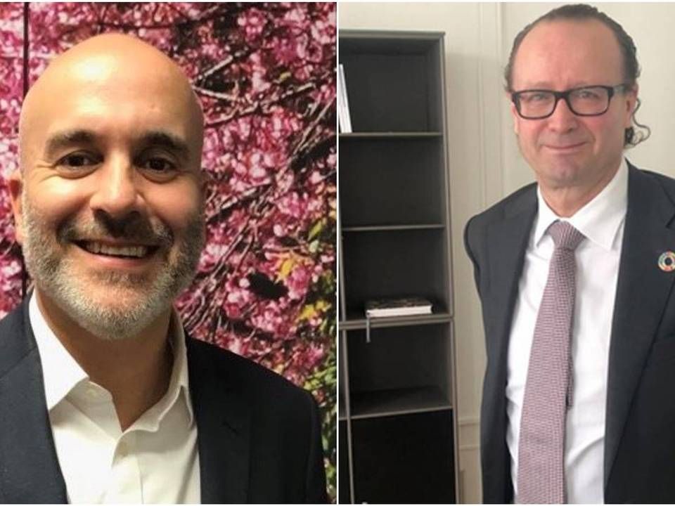 Alex Beveridge, executive director at Institutional Investor Forums and Jan Erik Saugestad, CEO at Storebrand Asset Management. | Photo: PR