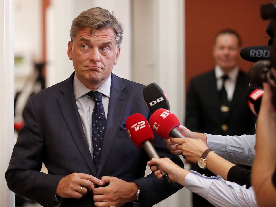 Venstres Jan E. Jørgensen giver statsminister Mette Frederiksen (S) ret i en del af sin kritik mod medierne. | Foto: Jens Dresling/Ritzau Scanpix