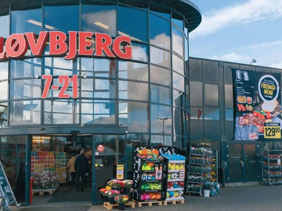 Løvbjerg-supermarkedet på Koldingvej i Viborg, som den nu tidligere ejer Kaj Tholstrup Jensen selv har tegnet og bygget. | Foto: PR / KFI