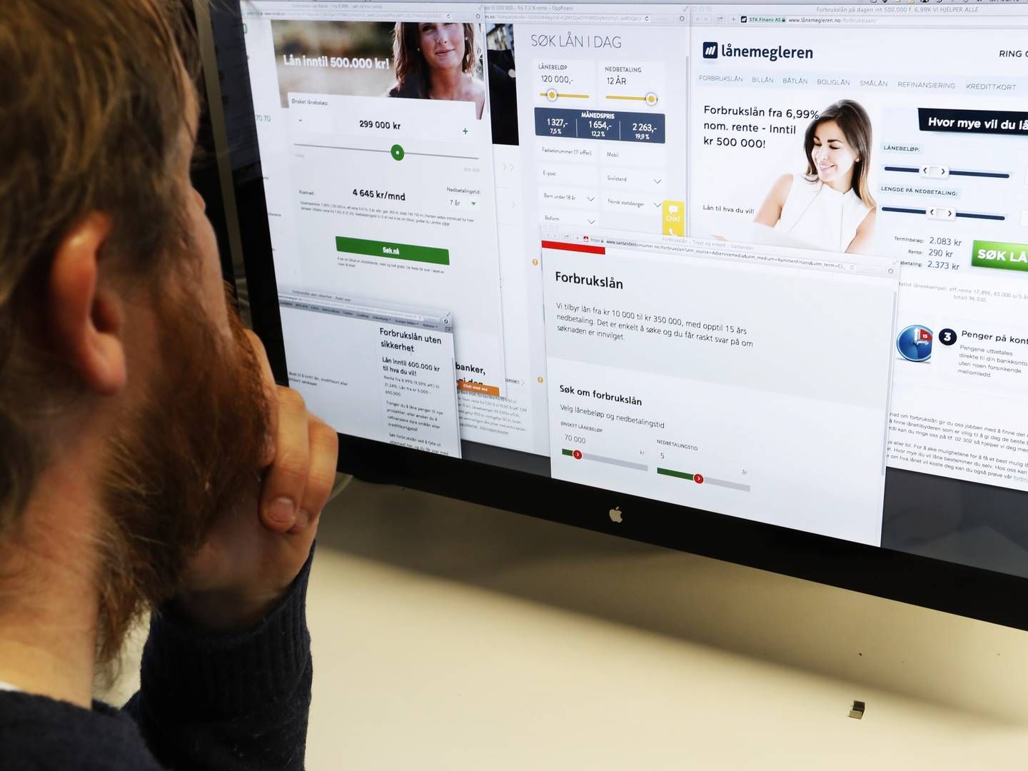 Illustrasjonsfoto av reklame rundt forbrukslån. | Foto: Erik Johansen / NTB