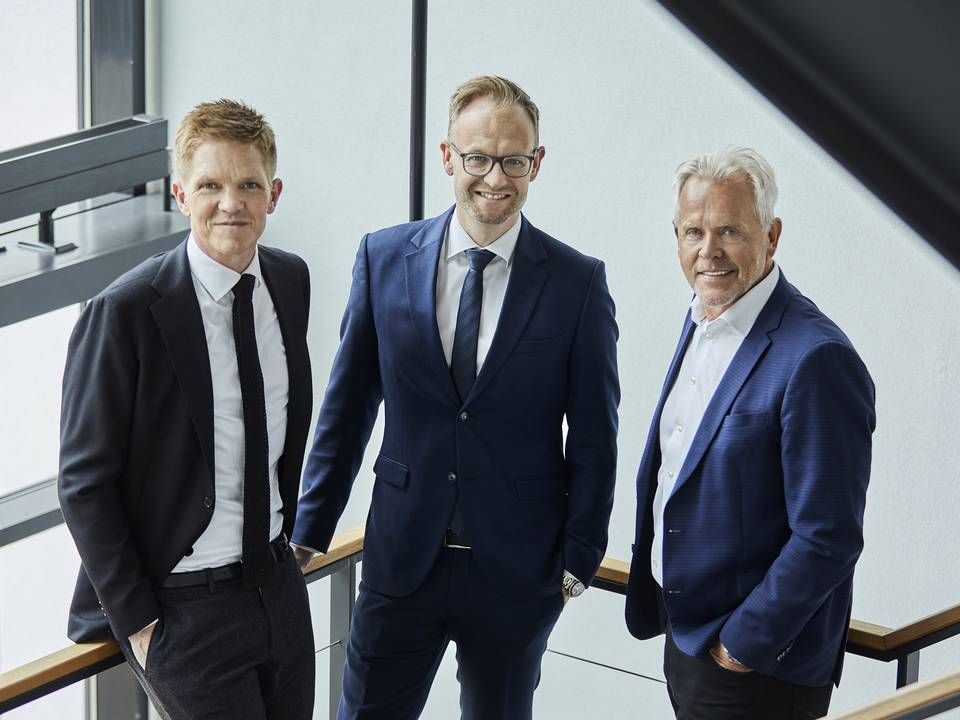 Partnerkredsen i Nordicals Aalborg består nu af 42-årige Peter Rom Christiansen (t.v.), 43-årige Mattias Manstrup (i midten) og 63-årige Steen Royberg (t.h.) | Foto: PR / Nordicals Aalborg